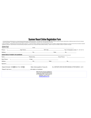Young Life Medical Consent Form