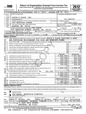 Form 990 Return of Organization Exempt From Income Tax