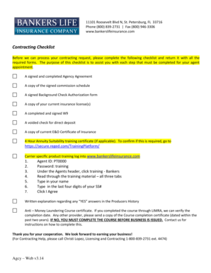 Bankers Life Insurance Agency Agreement