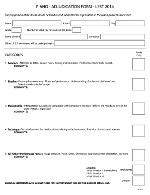 PIANO - ADJUDICATION FORM - LEST 2014 - cu-portland