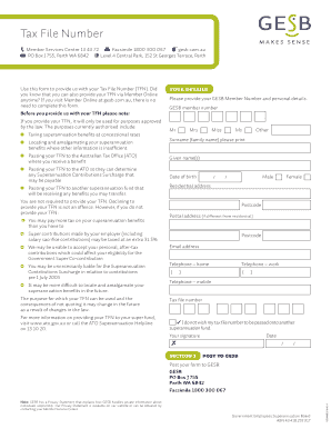 Tax File Number Declaration Form