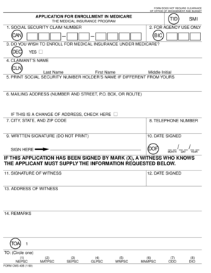 Medicare Enrollment Application