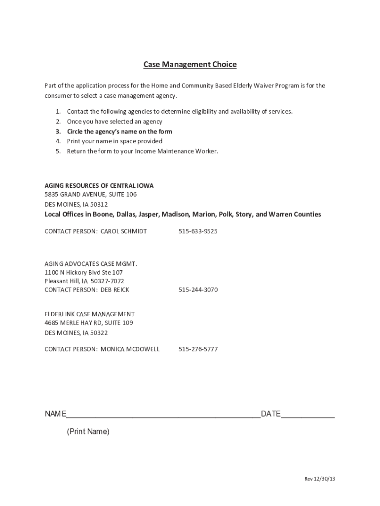 iowa elderly waiver application Preview on Page 1