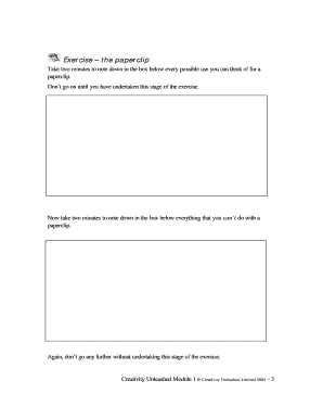 Creativity Unleashed Module 1