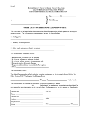 Order Granting Defendant Extension of Time