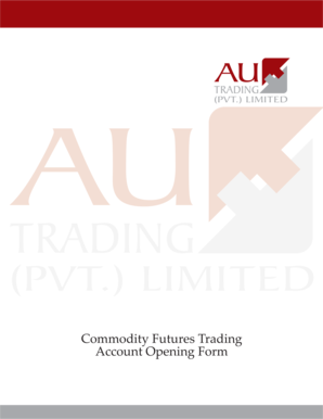 Commodity Futures Trading Account Opening Form