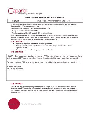 EFT Enrollment Application Form