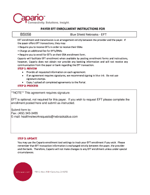 Electronic Funds Transfer Enrollment Form