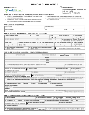 Medical Claim Form