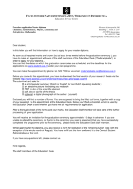Master Diploma Application Form