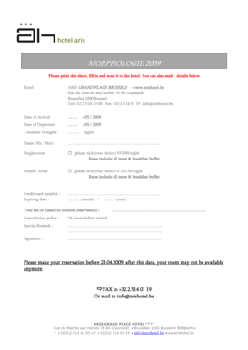 Hotel Reservation Form