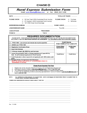 USDA Rural Housing Loan Submission Form