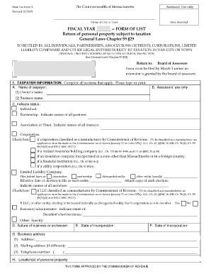 Massachusetts State Tax Form 2