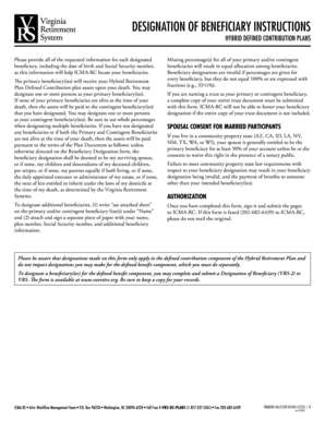 Designation of Beneficiary Form