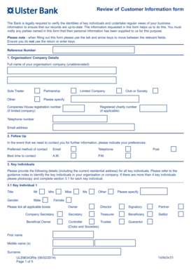 Customer Information Form