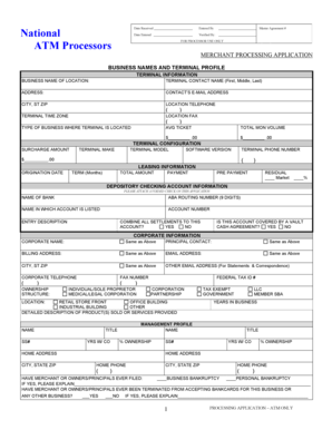 Merchant Processing Application