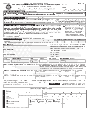 New York Enhanced Driver License Application