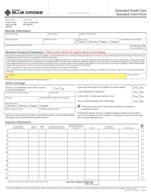 standard health claim form - Surrey Teachers Association