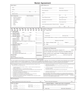 Rental Agreement for Medela Equipment