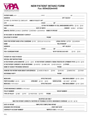 New Patient Intake Form