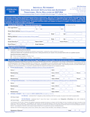 Self-Directed IRA Application Kit