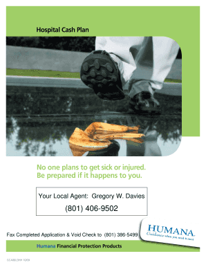 Hospital Cash Plan Application