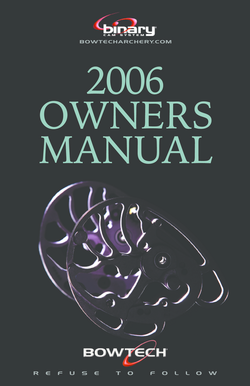 BowTech Archery Owner's Manual
