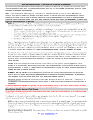 Illinois Vital Records Application