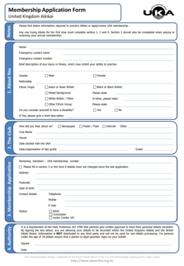 Membership Application Form