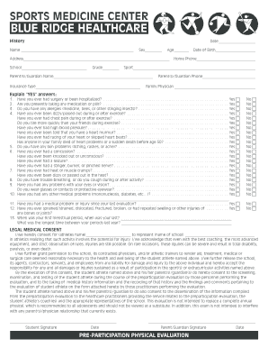 Sports Medicine Center Medical Consent Form