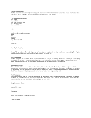 Download Sample Cover Letter