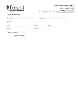 Donation Form