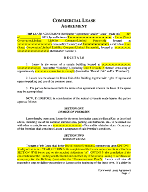 Commercial Lease Agreement