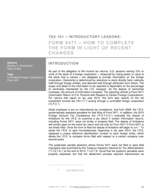 Form 5471 Instructions