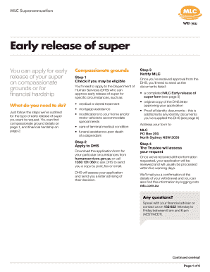 MLC Early Release of Super Form