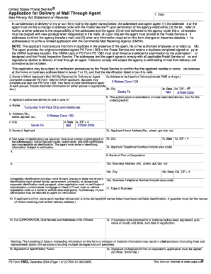 USPS Mail Delivery Agent Application