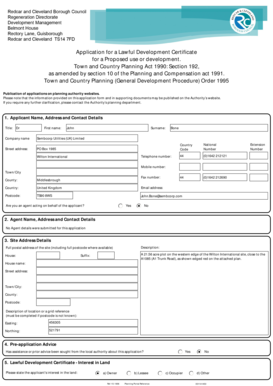 UK Lawful Development Certificate Application
