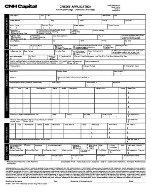 CNH Credit Application Form