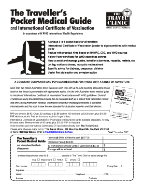 International Certificate of Vaccination and Travel Medical Guide