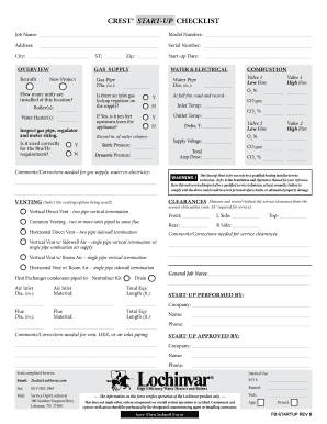 CREST® Start-Up Checklist