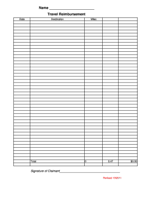 Monthly Mileage Reimbursement Form - Cleveland City Schools - clevelandschools