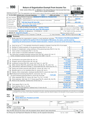 Form 990 Return of Organization Exempt From Income Tax