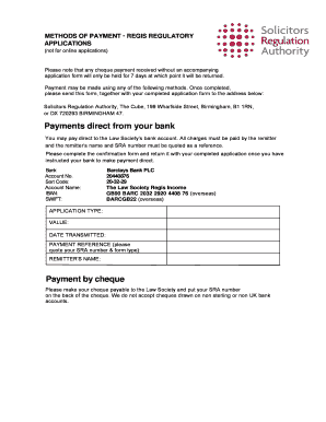 Methods of Payment - Regulatory Applications