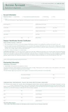 US Bank Account Application & Agreement