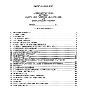 Commercial Lease Agreement