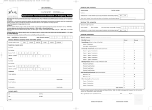 City of Johannesburg Pensioner Rebate Application