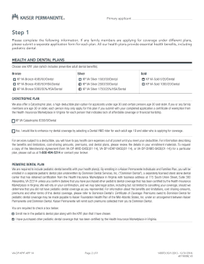 Kaiser Permanente Health Coverage Application