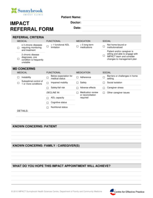 IMPACT Referral Form