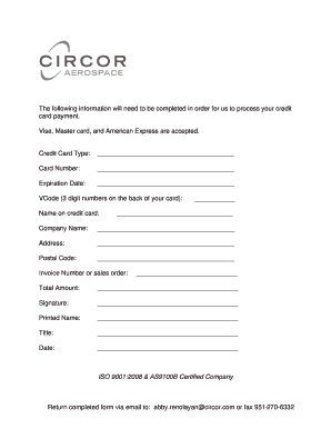 Credit Card Payment Form