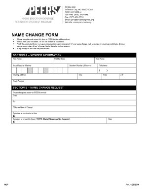 Name Change Form